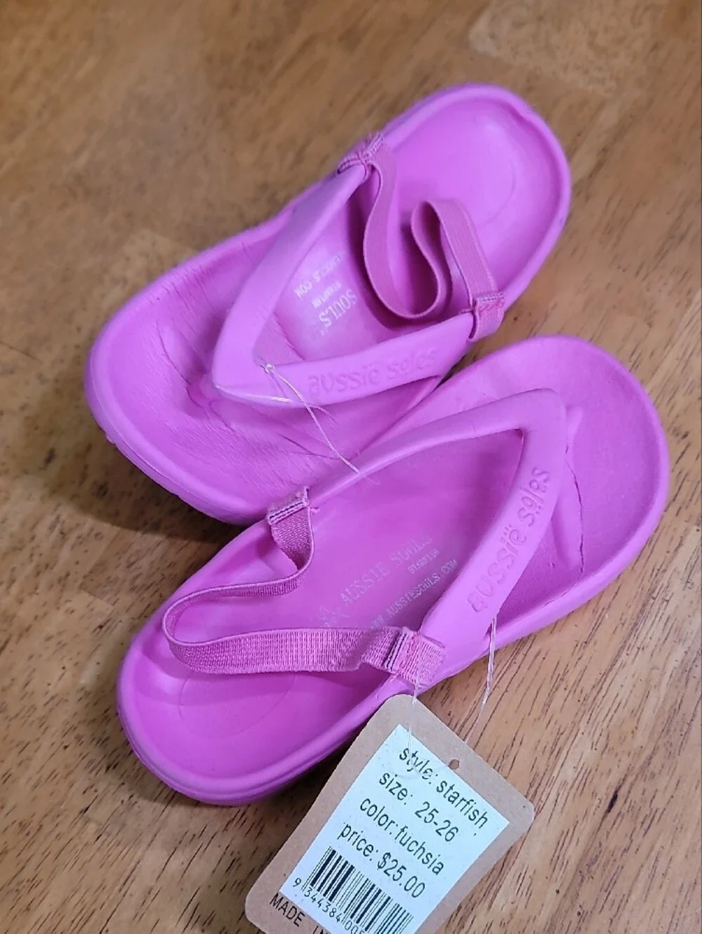 Toddler Bright Pink Foam Flip-Flop Sandals with Elastic Back Strap